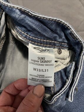 Silver Jeans Women's Faded Blue Skinny Jeans